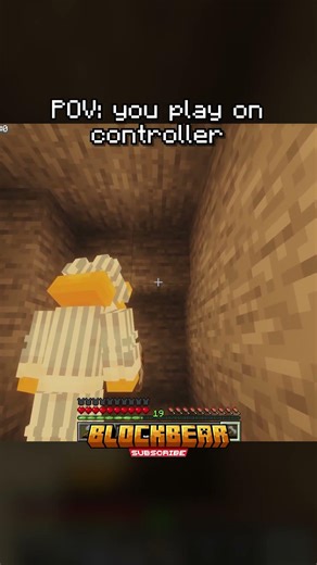 POV: Playing Minecraft on Controller 💀 #minecraft #shorts #memes