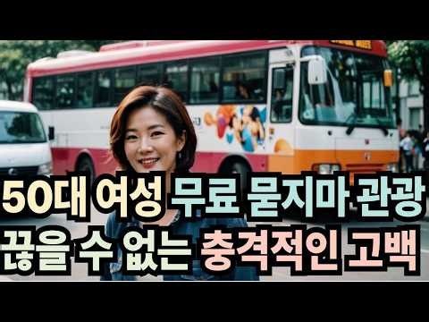 [실화사연 오디오북] 50대 여성이 무료 묻지마 관광에 빠질 수 밖에 없는 충격적인 이유 _ 황혼, 재혼, 노후, 황혼연애, 황혼이혼