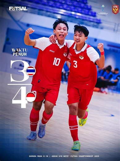 Kemenangan Timnas Futsal U16 atas Thailand