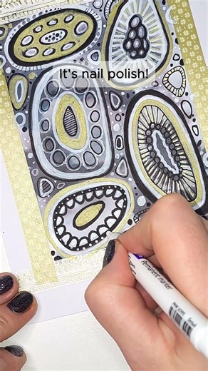 Amazing Art Trick: Using Gold Nail Polish to Transform a Drawing ✨
