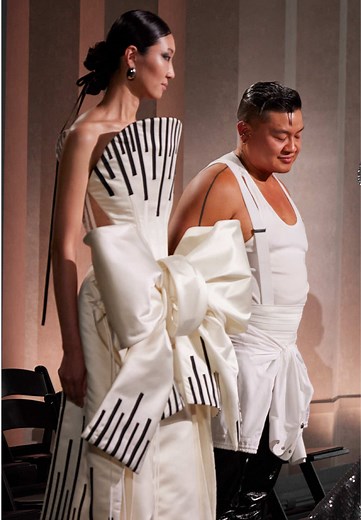 Hearing it from the judges. PROJECT RUNWAY CANADA x CHARLES LU Episode 10: The Final Runway Placement: Top 3 Finalist Standing in front of the judges and sharing this collection was one of the most vulnerable moments of my career. This work came directly from my family, our history, and my own lived experience. It wasn’t just designed, it was felt. The judges responded to the level of execution and construction, and to how I brought together new silhouettes that merged streetwear with evening wh