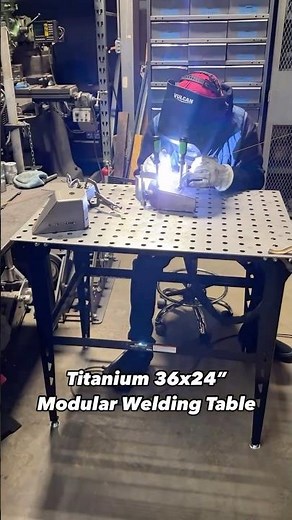 The Titanium 36” x 24” Modular Welding Table with Welding Fit-Up Kit | Harbor Freight