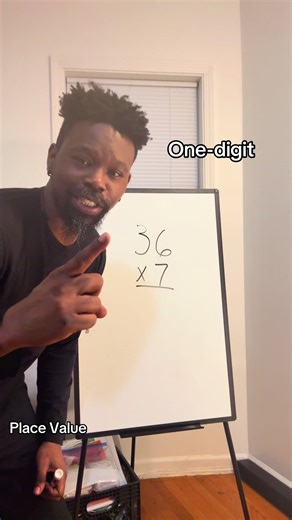 Mental Math Trick: Two-Digit × One-Digit (Part 7: 36 × 7) Learn a quick mental math trick for multiplying two-digit numbers by one digit using place value. In Part 7 of the Mental Math Trick series, I break down 36 × 7 step by step to make multiplication easier, faster, and more visual. Try the next problem in the comments and check out the other parts in this series. #MentalMath #MathTok #PlaceValue #Multiplication #BlackMathDisciple