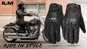 Watch ILM Goatskin Leather Motorcycle Motorbike Racing Gloves on Amazon Live