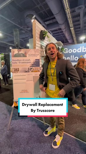 Look at what we found at IBS 2023! 💡 Trusscore is changing residential and commercial construction with products that combine sustainable materials with nanotechnology. Their PVC-based wall and ceiling panels are easy-to-install and high-performance replacements for traditional drywall and fibre-reinforced plastic (FRP) panels. 🔗 For more information about Trusscore, visit www.trusscore.com 📌 Follow us and stay tuned for more innovative solutions! #IBS2023 #trusscore #drywall #builders #pvc #