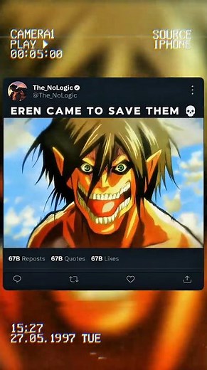 Eren Came to Save Them 💀🔥