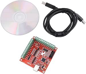 DIY CNC Controller Card, USB 4-Axis Linkage Stepper Motor Motion Control Card, 100Khz Motion Controller Card Board for CNC Engraving