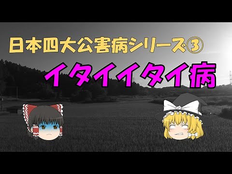 イタイイタイ病について解説！【四大公害病】