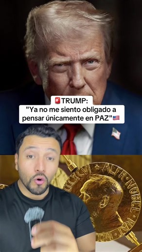 President Trump sent a letter to Norway's prime minister, saying he no longer has an obligation to think purely of peace and will prioritise American interests because he was not awarded the Nobel Peace Prize. #alfredomx #trump #nobelpeaceprize #greenland #nato