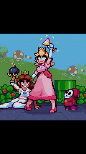 VeFrog | Nice try Daisy Animation, characters and edit by @volt_jolt Background, assets, victory screen by @vefrog_art #mariokartworld... | Instagram