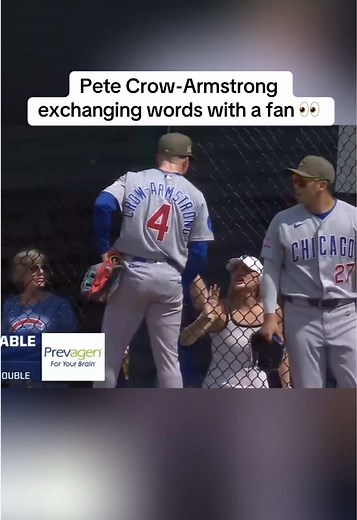 What was she saying to PCA? 😅 (via @MLB, @Chicago Sports Network) #mlb #baseball #cubs #whitesox #mlbtiktok