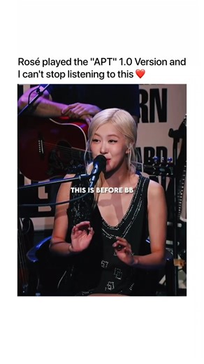 Good Songs & Music on Instagram: "APT. refers to the hit collaboration between BLACKPINK's Rosé and Bruno Mars, released in October 2024 as the lead single from her debut solo album rosie. The track blends a Korean drinking game chant with pop elements, inspired by Toni Basil's "Mickey," and has amassed over two billion streams on Spotify while topping charts in over 50 countries. APT. 1.0 is the original demo version Rosé created alone before Bruno Mars joined, which she played from her phone o