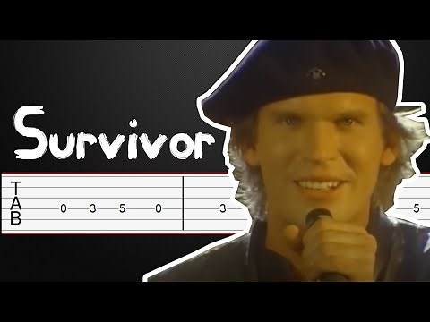 Eye Of The Tiger - Survivor Guitar Tabs, Guitar Tutorial (Fingerstyle + Riff)