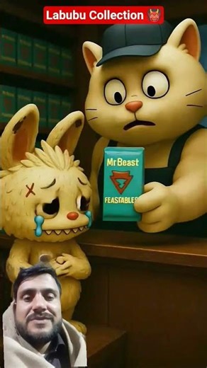 White Labubu Chocolate Stollen 🍫🫕 #labubu #labubuviral #labubushorts #greenscreenvideo