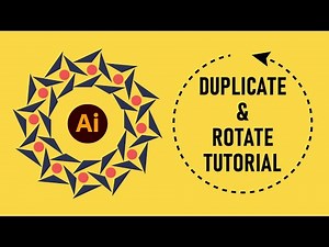 How to Duplicate & Rotate Objects Precisely in Adobe Illustrator | Tutorial