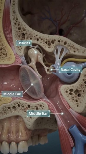 How Are the Ear and Nose Connected Inside? | Amazing 3D Anatomy3D Animation