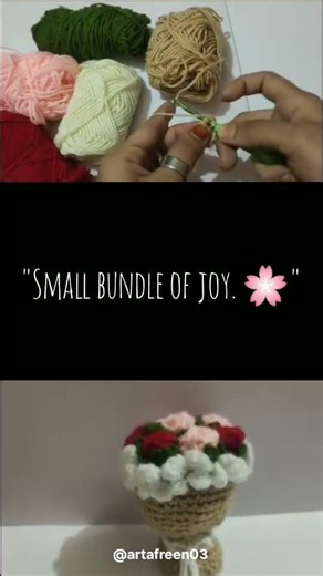 "Handmade Crochet Flower Bouquet 🌷" #corchet #crochetflower