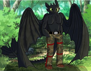 Toothless as a Human. #2 - ibisPaint