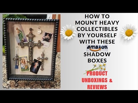 How To Hang Heavy Things In A Shadowbox & Amazon Product Reviews For Collectible Display Cases...