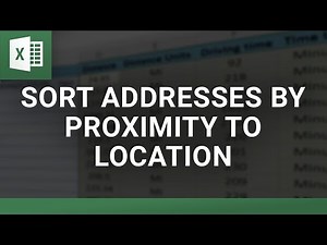 Sort Addresses by Proximity to Location