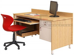 [Hot Item] High Quality Wooden School Computer Lab Table Furniture with Metal Frame