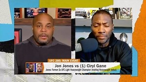 Daniel "DC" Cormier on Instagram: "Brand new episode of DC&RC is live now. We break down the Jones vs Gane fight this weekend , we also discuss Paul vs Fury and we tap in or tap out. Link in bio @realrclark @espnmma"