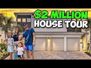 OUR $2 Million Dollar FLORIDA Mansion HOUSE Tour! (Arcade + Pool + DisneyRooms)