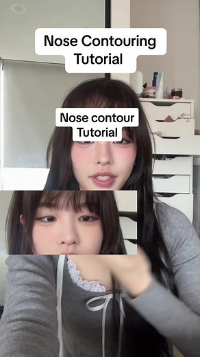 Nose Contouring Tutorial #makeup #makeuptutorial #nosecontour #howto #kmakeup #nosecontouring #makeuptut #buttonnose #fyp