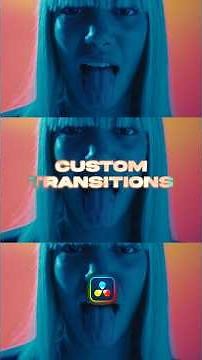 Create Custom Drag & Drop Transitions in Davinci Resolve #davinciresolve #transition #tutorial