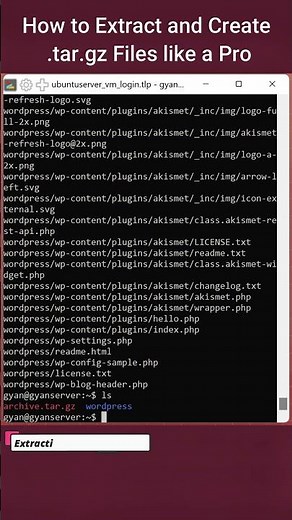 How to Extract and Create .tar.gz Files like a Pro | CloudOps Gyan