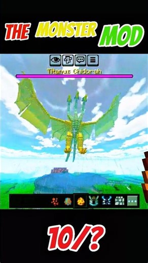 Minecraft op dragonand monster mod🐉🔥💥 #roblox #bloxfruits #luckygameplay