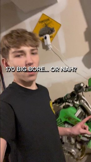 170 big bore kit on my KLX 140… worth it or nah? 🤔 #klx140 #dirtbike #pitbike #motocross