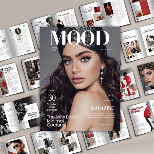 Editable Canva Magazine Template | Vogue Style Workbook, Product Catalog & Lead Magnet | Custom Portfolio, Ebook Design - Etsy