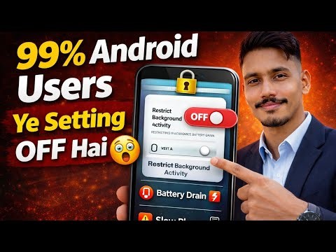 99% Android Users Ye Setting OFF Rakhte Hain 😱 | Battery Drain Fix#AndroidTips #AndroidTricks #Mobi