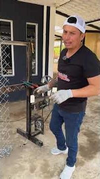 10 gauge on our chain-link mesh making machine #engineering #tools #diy #youtube