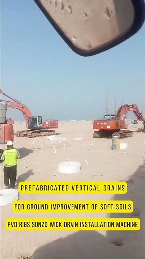 Prefabricated Vertical Drains for Ground Improvement of Soft Soils Sunzo Group Installation Machine