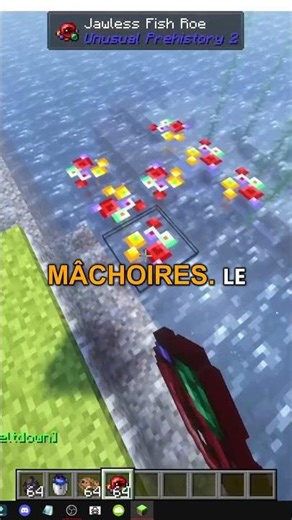 Comment obtenir des poissons sans mâchoires dans Minecraft Unusual Prehistory 2