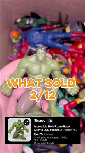 What Sold #actionfigures #hulk #marvel #avengers #toys