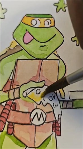 Michelangelo from the Teenage Mutant Ninja Turtles #shorts