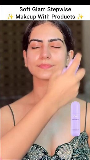 Mua- blessedbrushmuskan | soft glam makeup tutorial with products #shorts #makeuptutorial #makeover