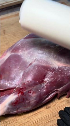 Deer meat hair removal hack #shorts