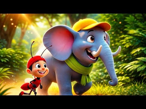 Elephant Dance Song 🐘💃 | Kids Nursery Rhymes & Fun 🎉l Cute Baby Elephant 🐘💛| Kids Fun & Dance Song 🎶