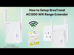 How to Setup BrosTrend AC1200 Wifi Range Extender | complete guide to setup BrosTrend AC1200