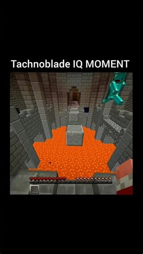 Minecraft Tachnoblade IQ MOMENT #minecraft #shorts #viral