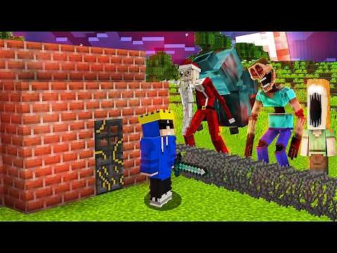 Poor vs Rich Scary Monster Apocalypse Bunker Battle in Minecraft