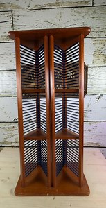 Vintage CD Stand in Wood and Metal – Retro Music Storage – 84 CD Capacity - Etsy