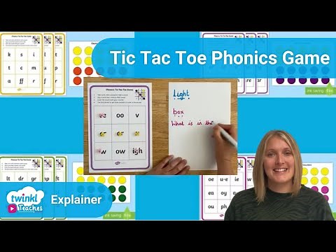 How to Use the Tic Tac Toe Phonics Game
