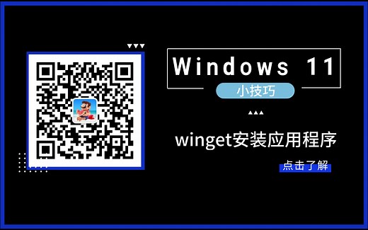 Windows 11 小技巧- winget安装和维护应用程序