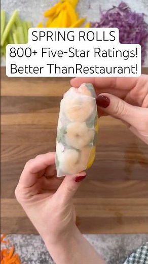 Fresh Spring Rolls (800+ Five-Star Ratings, Better Than Restaurant!) #springrolls #recipe