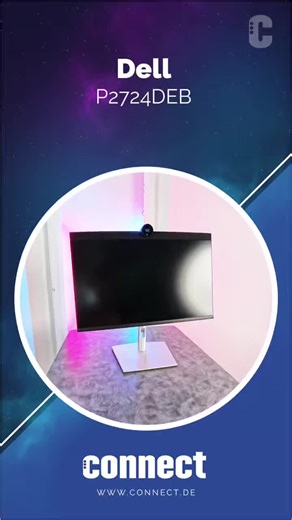 Dell P2724DEB im Test: Top ausgestattet für die Konferenz Der Dell P2724DEB will mit Teams-Tasten, KI-optimiertem Kamerabild, Blaulichtfilter und Multi-Monitor-Fähigkeit überzeugen – wir haben ihn getestet. #tech #technology #display #unboxing